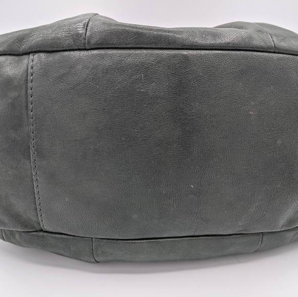 Badgley Mishka Forest Green Pleated leather bag - Picture 8 of 11